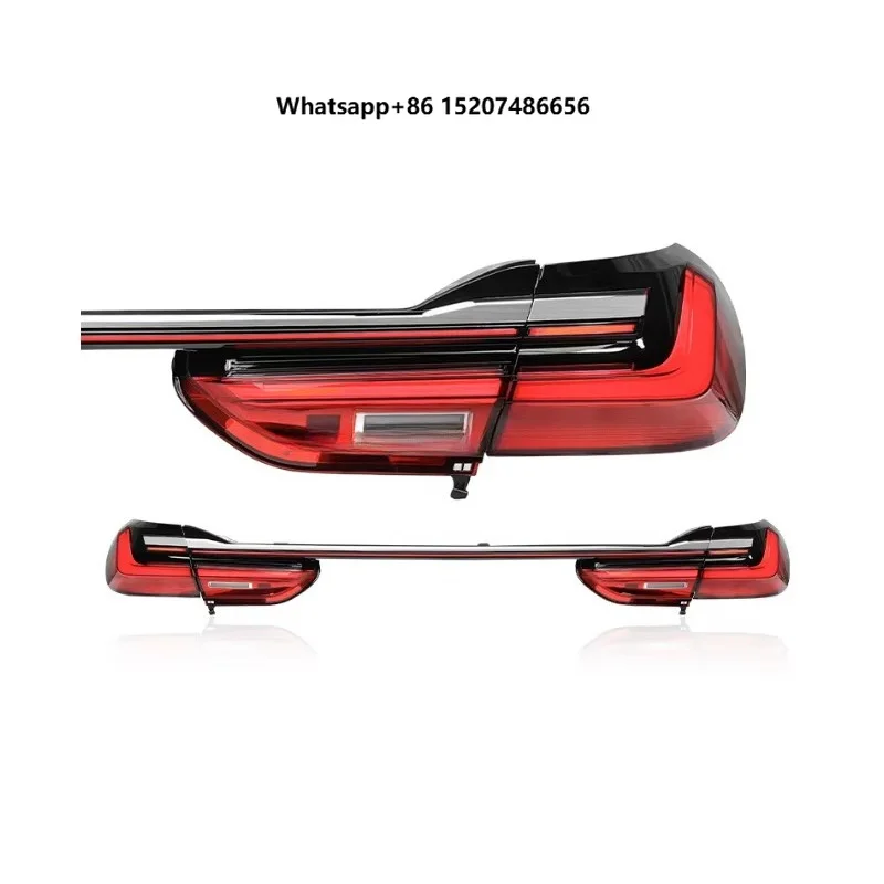 Full Width Through LED Tail Light Assembly Sequential Turn Signal Upgrade Rear Lamp for 7 Series G11 G12 2016-2019