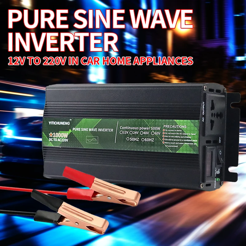 

Inverter 12v 220v 24v 110v Pure Sine Wave 1000w-8000w Transformer Convert Multi-function Socket Converter Car Inverter Inverter