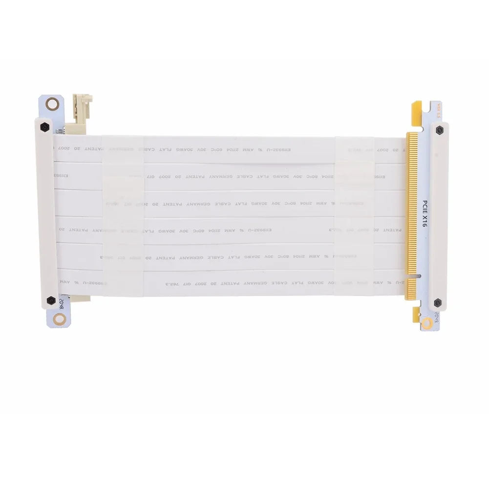 Черный, белый двойной реверсивный PCIE 3.0 Riser PCI-e 16x к X16, удлинительный кабель, удлинитель видеокарты для шасси A4 ITX