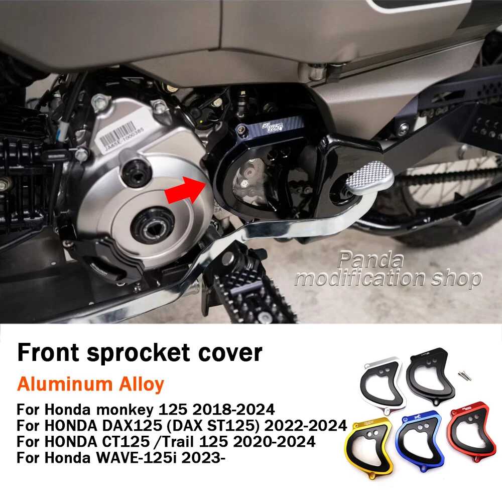 For Honda MONKEY125 CT125 DAX125 Trail 125 WAVE-125i 2018 2019 2020 2021 2022 2023 2024 Front sprocket cover accessories