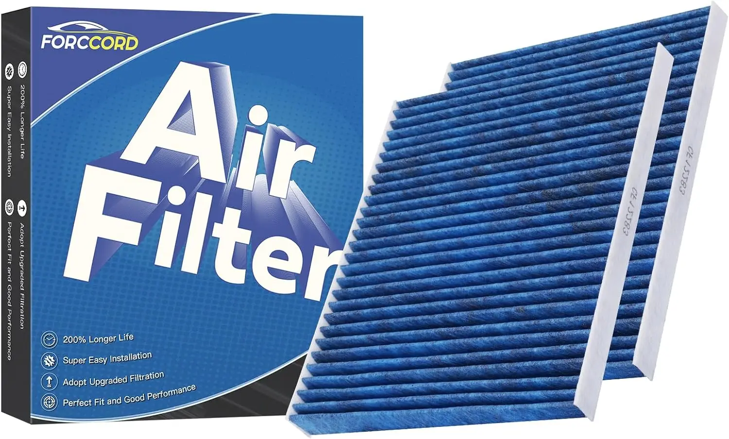 

Воздушный фильтр салона HEPA CF12283, 2 шт., подходит для Chrysler Pacifica 2017-2026, Voyager 2020-2022, Grand Caravan 2021-2025, активированный