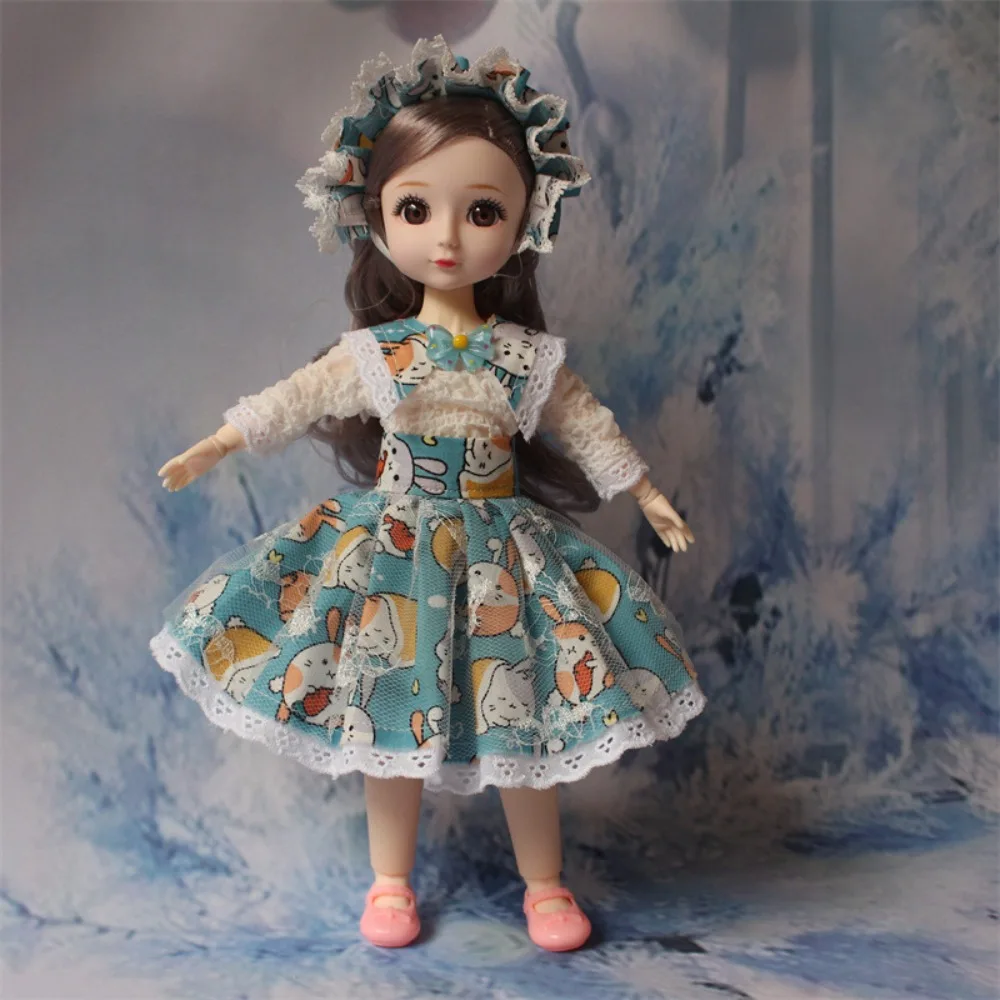 

Кукла-одевалка Сферический шарнир 32 см Кукла Bjd с одеждой 3D глаза 1/6 Куклы Bjd Одеваются Симпатичные шарнирные игрушки 32 см Подарки для девочек