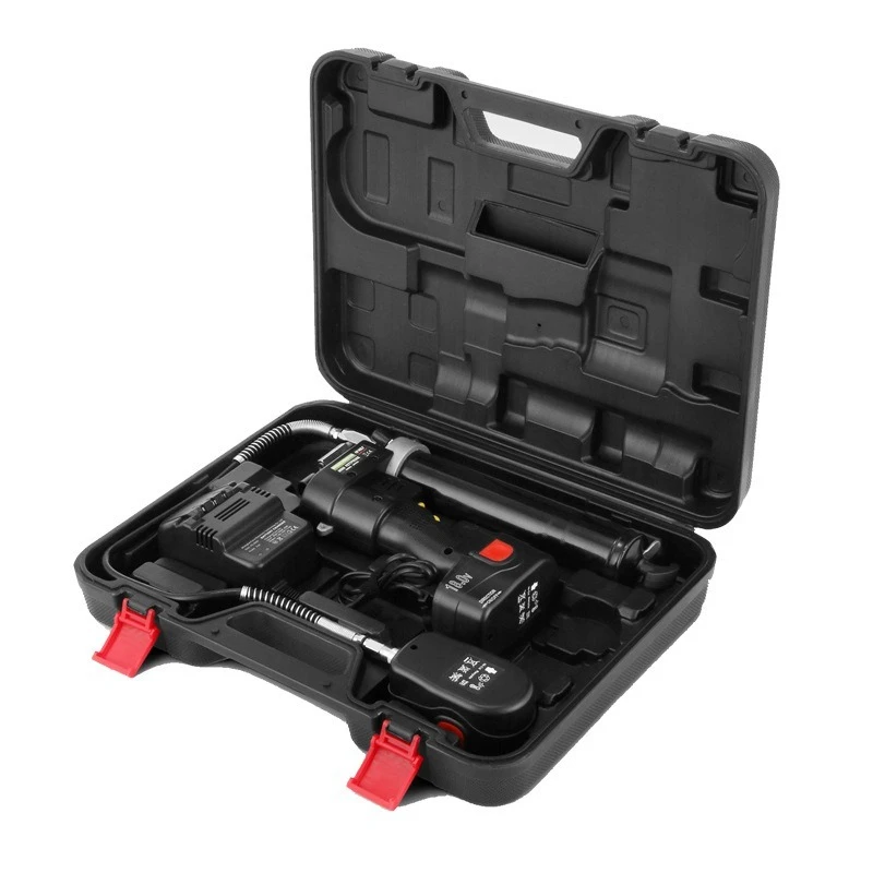 18 فولت 8000PSI الكهربائية الشحوم بندقية بطارية لاسلكية متعددة الوظائف الكهربائية اللاسلكية الشحوم بندقية آلة التزود بالوقود أداة تعبئة النفط #6