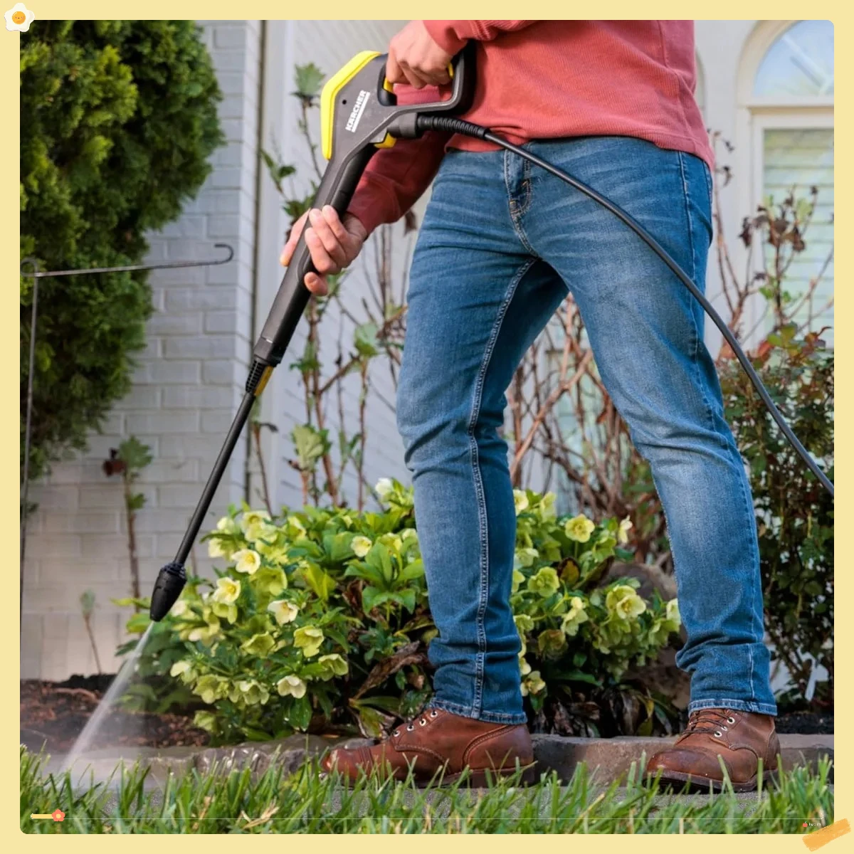 Pressure Washer, 32 ft. Hose,Max 2500 PSI,  2 Spray Wands - 1.55 GPM，K5 Power Control,