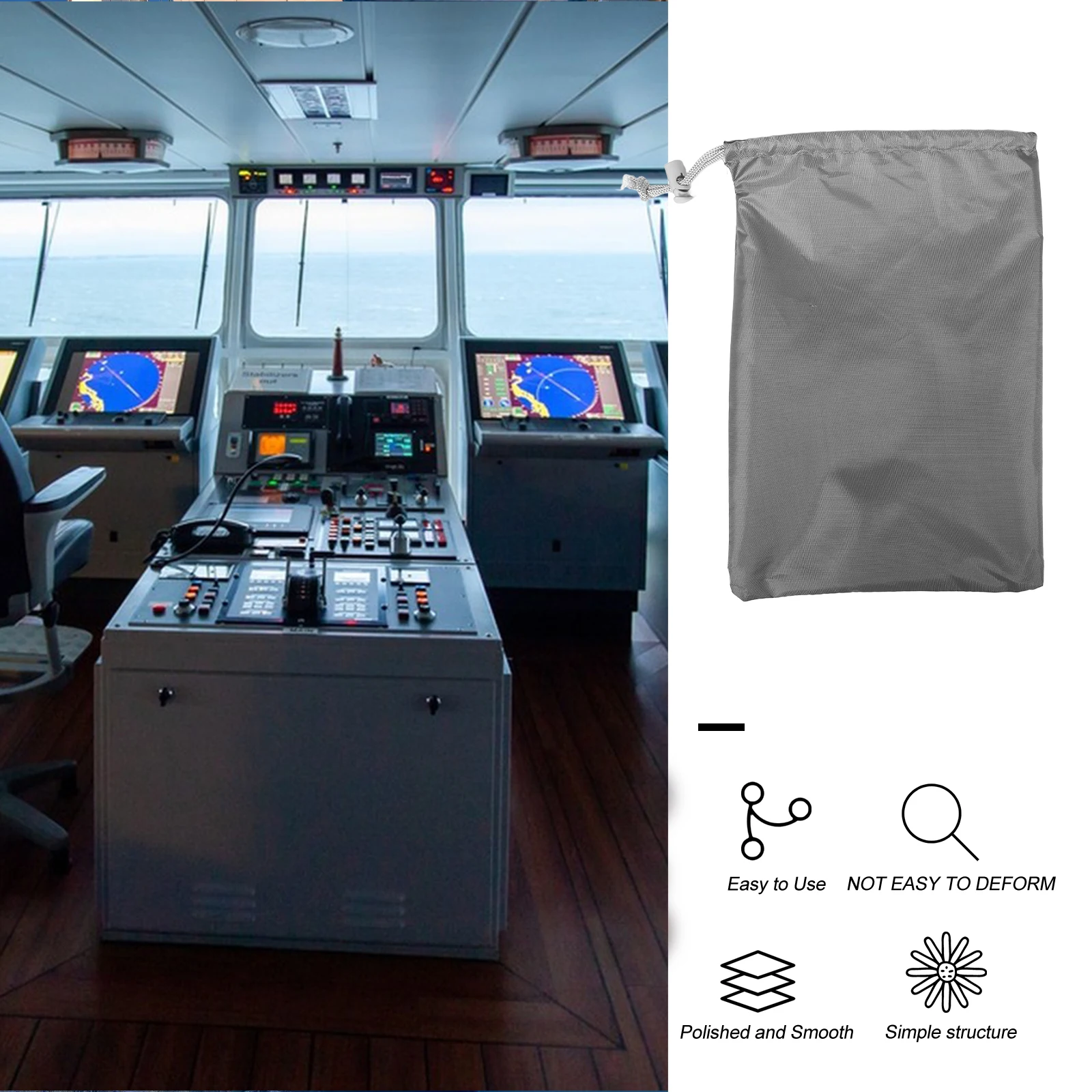 

Universal Waterproof Boat Console Cover Heavy Duty Protective Cover For Kayak Motor Center Console Sun Rain Uv Resistant Easy