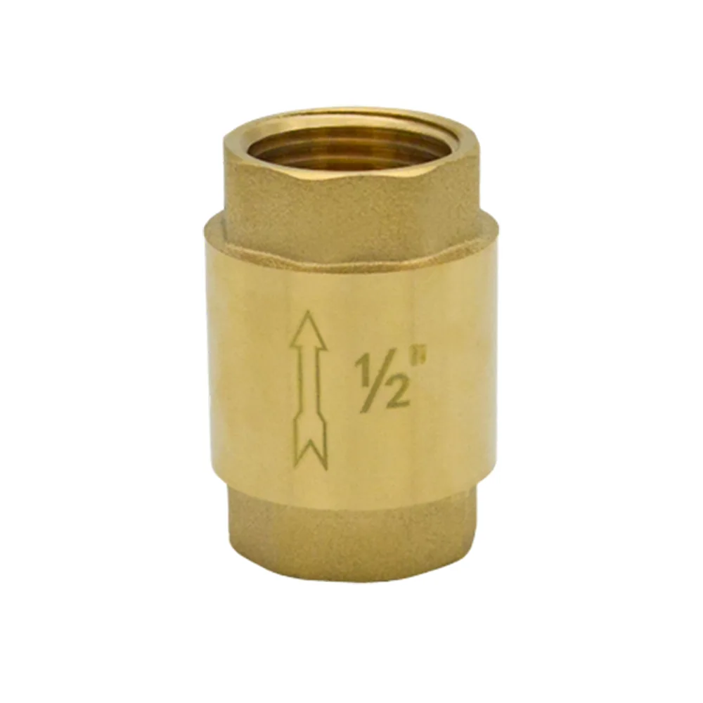 YBQS Brass Check Valve In-Line Spring 1/2