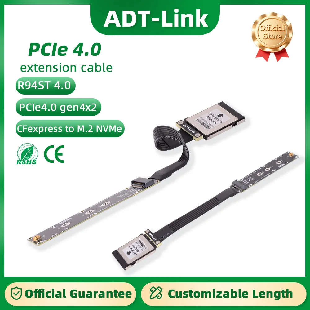 

Карта адаптера ADT-Link CFexpress Type B к M.2 NVMe 2280 NGFF SSD PCI-E 4.0 X2 для карты памяти Canon R5 Nikon Z6Z7 XBOX
