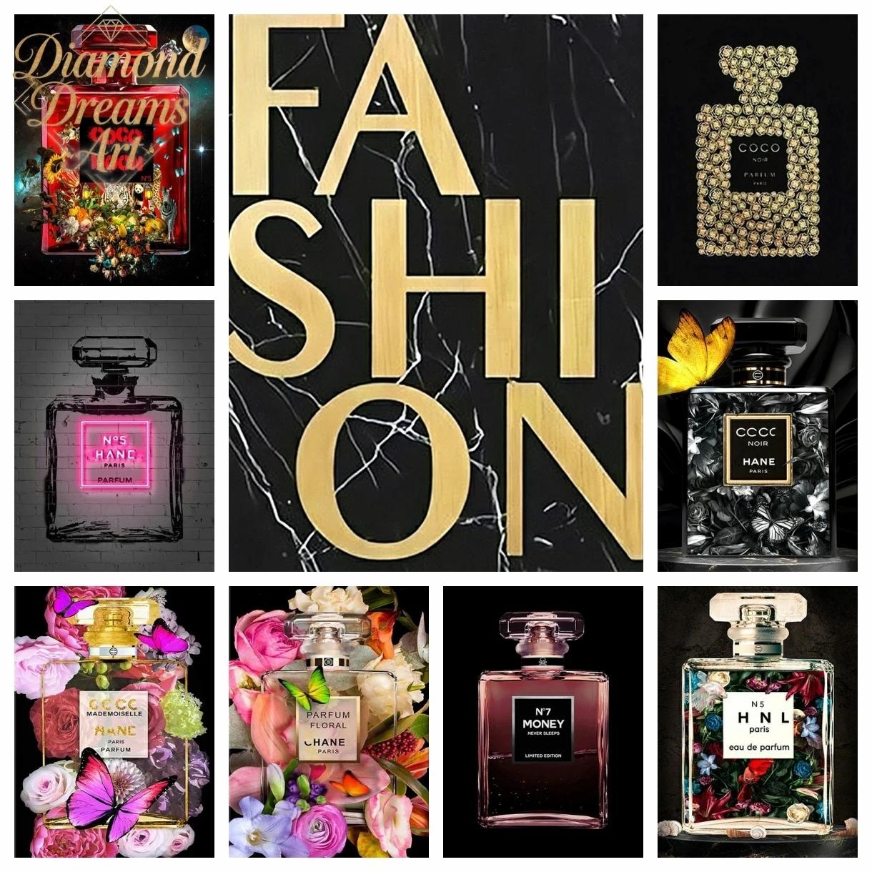 

Frameless,Diy Diamond Art Painting Offers New 2024 Kits Fashion Paris Perfume Bottle Pictures Home Decor Embroidery Mosaic Quadr