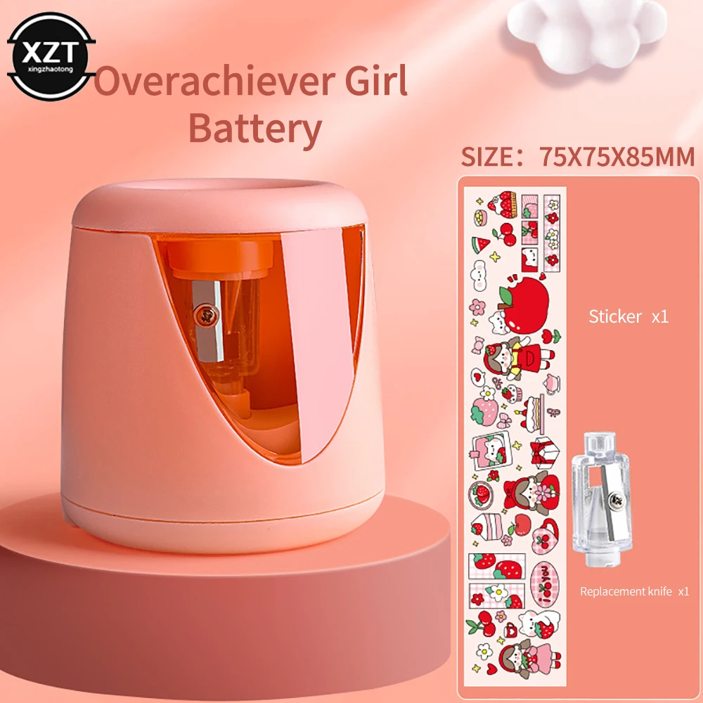 Cute Electric Auto Pencil Sharpener Boy Girl Pencil Sharpener Pencil Color Pencil School Office Home Stationery