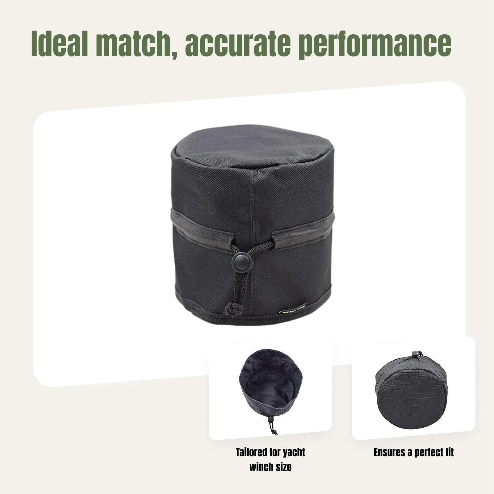 غطاء ونش مقطورة القارب عالي التحمل 15 سم من قماش أكسفورد للحماية من الغبار ملحق بحري لليخوت #5