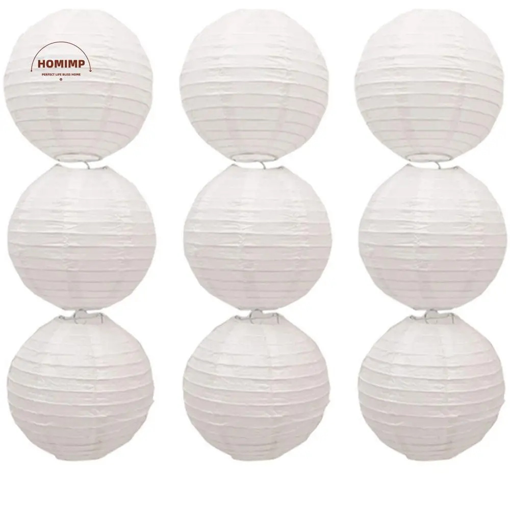 

Holiday Supplies Hanging Decoration Mid Autumn DIY Lamp Chinese White Lantern Paper Lamp Paper Lantern Hanging Lantern Ball