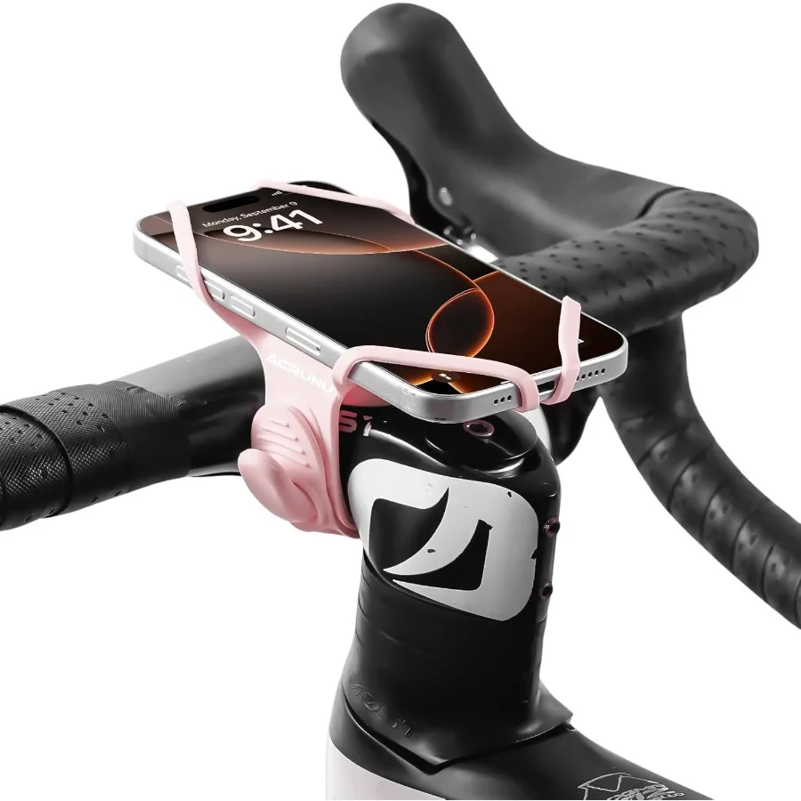 

Универсальное велосипедное крепление для телефона на руль с силиконовым держателем без царапин и противоскользящей ручкой для езды на велосипеде, совместимое с iPhone