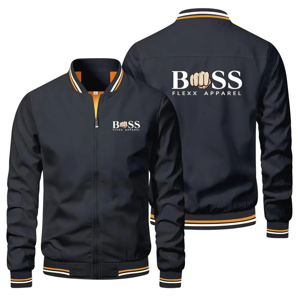 BSS FLEXX APPAREL 2023 New Jacket Men's Wind Proof Zipper Jacket Spring and Autumn Casual Work Jacket Fashion Sports Jacket