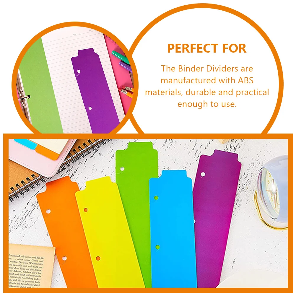 Bookmark Mini Loose Leaf Colored Binder Dividers Notebook Tab Notepad Tabs Supplies Bookmarks