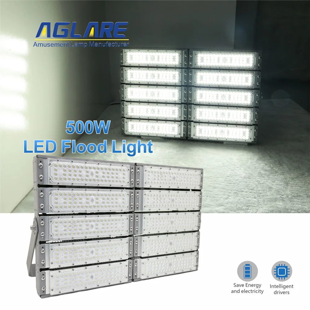 Mast Stadium IP65 Soccer Field Tennis Court Led Flood Street Lamp 500W Stadium Lights Pole Outdoor Light