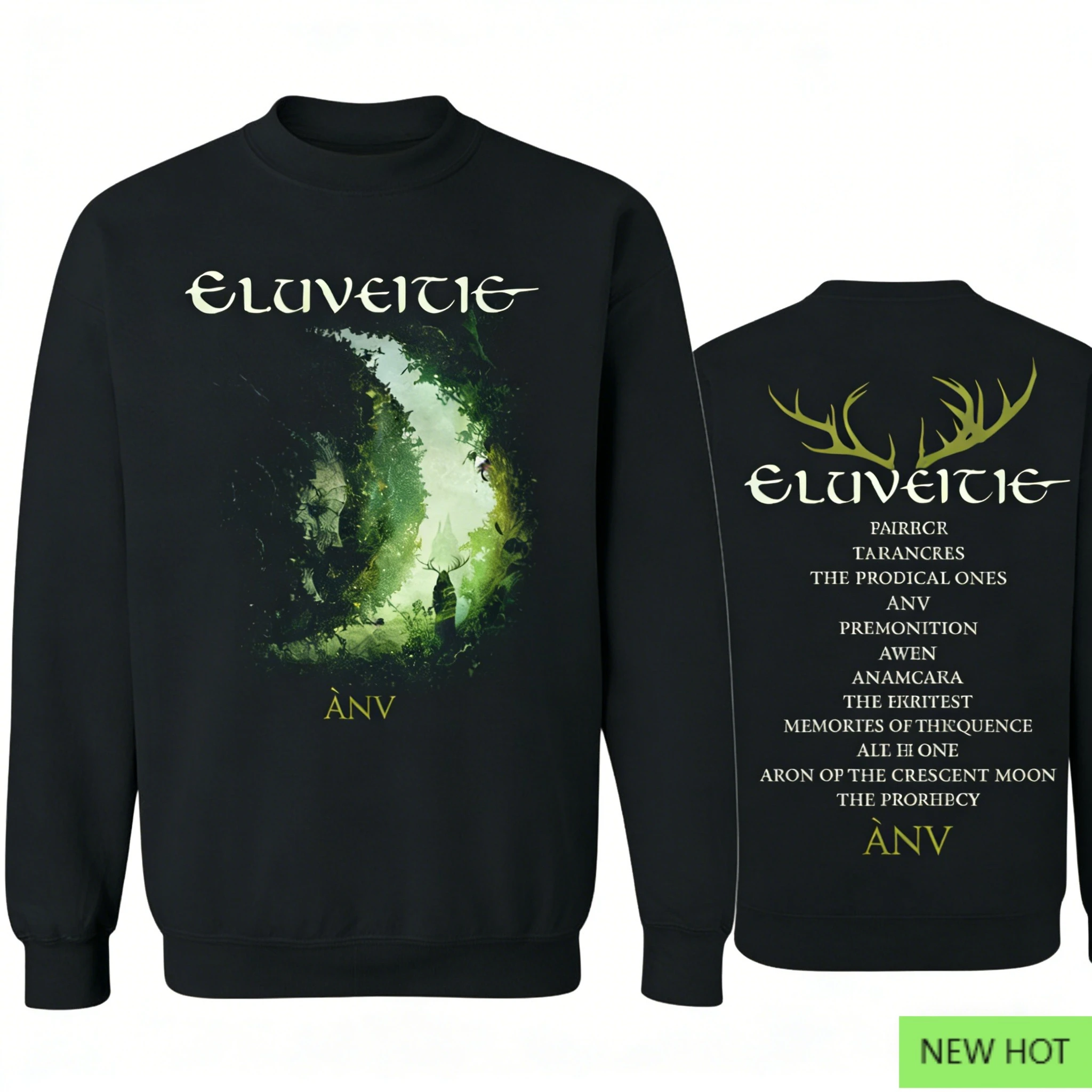 سترة بغطاء للرأس بتصميم أنيق من Eluveitie، سويت شيرت كاجوال، يجب اقتناؤها لأولئك الذين يفضلون الموسيقى والمعدن الشعبي الجمالي #2