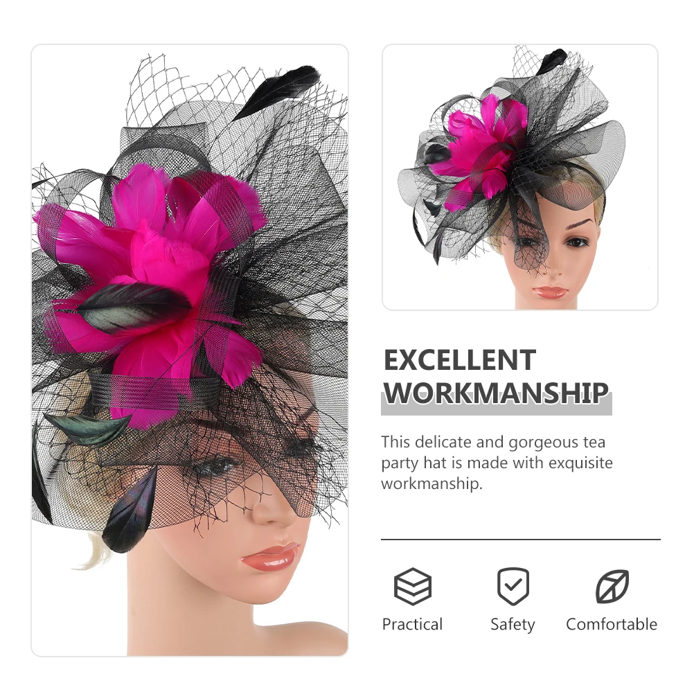 

Fashionable Fascinator Hats for Women Lightweight Removable Headb Clip Wedding Tea Party Cocktail Flapper Accessories Hair