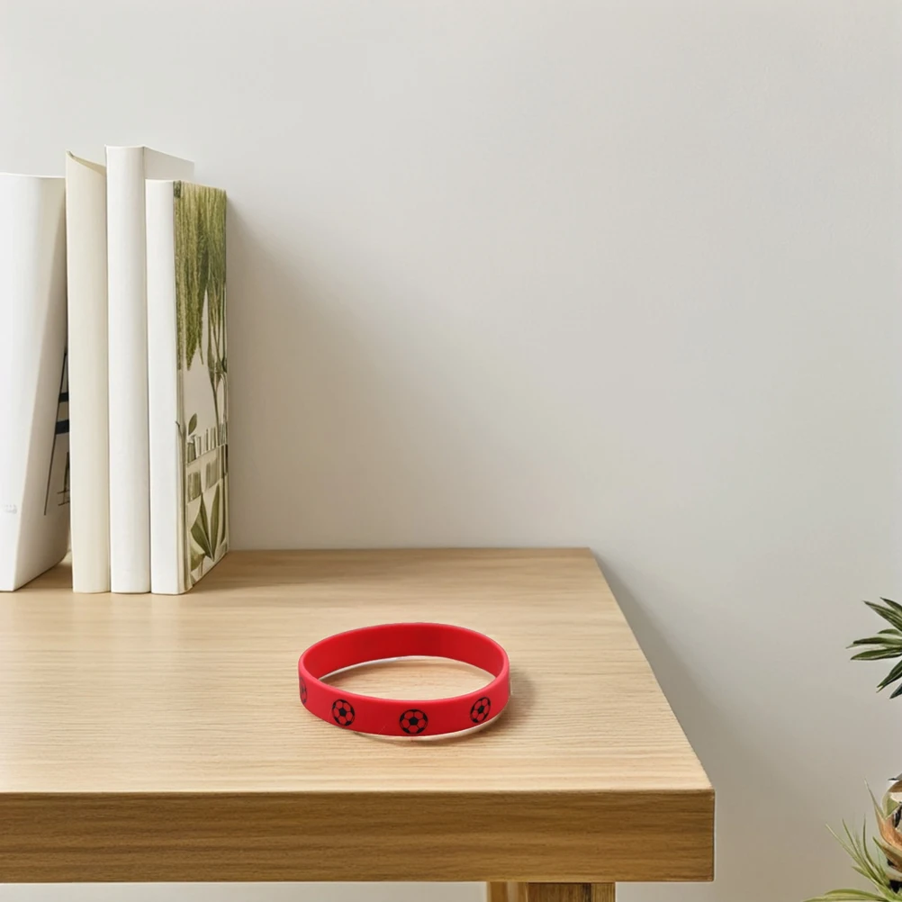 

12Pcs Soccer Silicone Bracelets Wear-Resistant Comfortable Sports Wristbands Team Accessories Party Favors Outdoor Fans