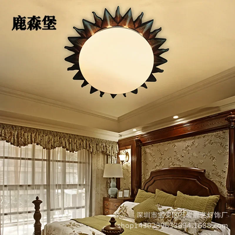 Roman ceiling lamps, sunshades, porches, foyers, bedrooms, attics, Mediterranean, European, Roman sun shower lamps
