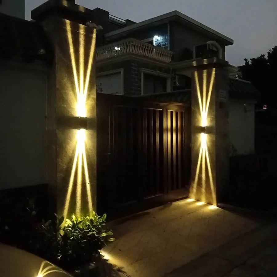 Imagem -04 - Impermeável para Cima e para Baixo Led Wall Lamp Exterior Wall Spotlight Outdoor Villa Entrance Garden Porch Light 20w 1pack