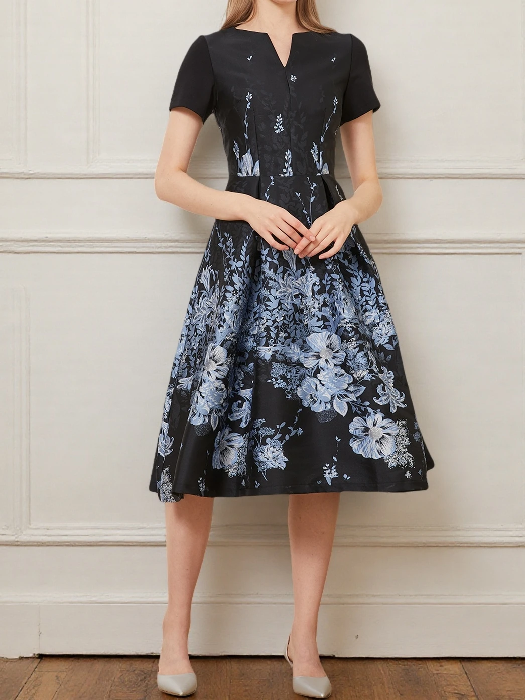 Abito estivo Jacquard Luxury New Fashion Elegant Ladies Maxi Women Party Evening Clothing Ball Gown Dress