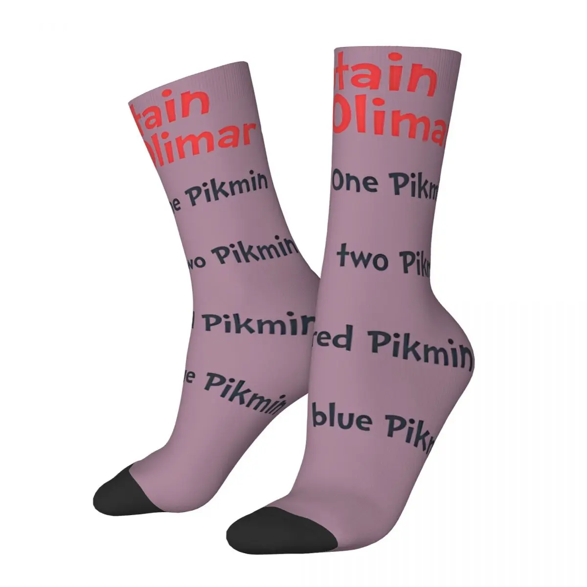 

Pikmin Seuss Video Game Design Theme Crew Socks Product for Men Women Flexible Printed Socks