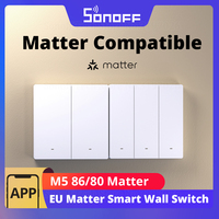 SONOFF M5 EU Matter Smart Wall Switch ESP32 Two-way eWeLink Smart Scene Voice Control Works with Alexa Google Apple Home Alice
