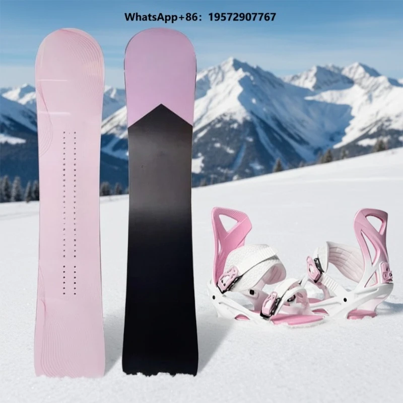 All-Mountain Custom Snowboard - Lightweight Poplar Wood Core & Camber Profile Design for Advanced Winter Sports