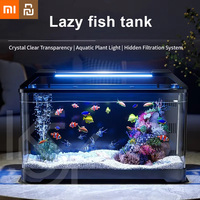 Xiaomi Youpin Fish Tank Home Decoration Aquarium Self-Circulation Ecological Tank Smart Fish Tank Hidden Back Filter Fish Bowl
