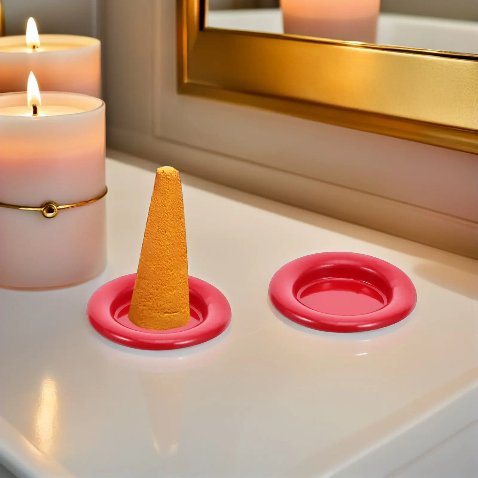 

50 шт. металлических мини-подставок для благовоний, для конусных палочек, для домашнего декора, ароматерапии, винтажный поднос для ароматов