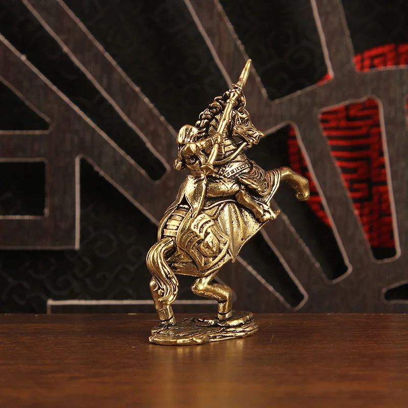 النحاس الأوروبي الجميل فارس نموذج المنمنمات تمثال خمر الرجال القوي المحارب زخرفة سطح المكتب اكسسوارات الديكور #4