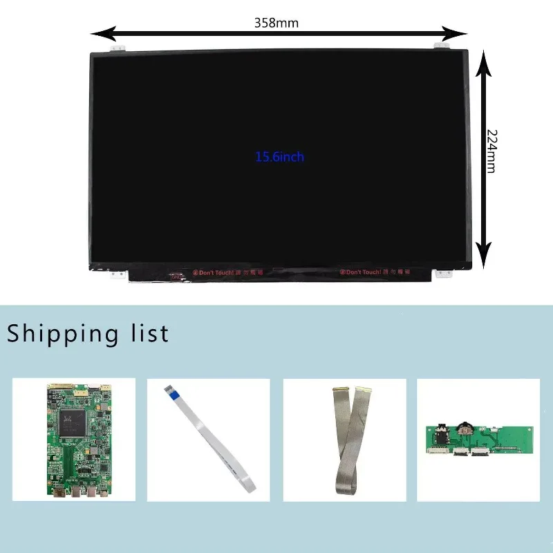 شاشة عرض بديلة لوحة LCD 15.6 بوصة 4K 3840X2160 Edp 40Pin LCD مع لوحة دوائر مطبوعة من النوع C متصلة بالهاتف #5