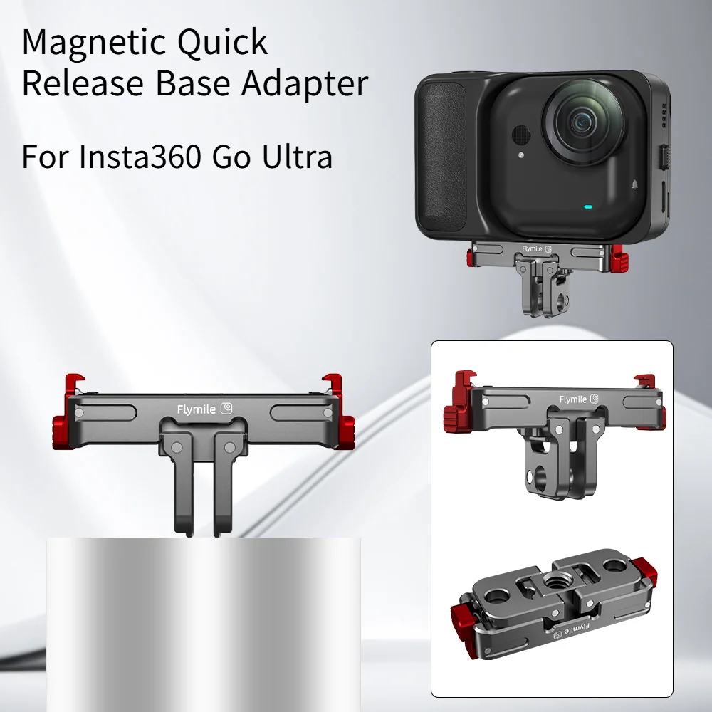 

Магнитный быстроразъемный адаптер для Insta360 Go Ultra, удлинитель из сплава, держатель адаптера, кронштейн, аксессуары для камеры