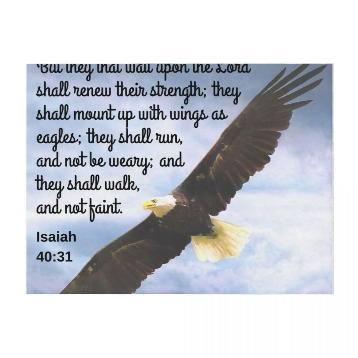 

Isaiah 40:31 Throw Blanket Softest Luxury Designer Sofa Throw Moving Blankets