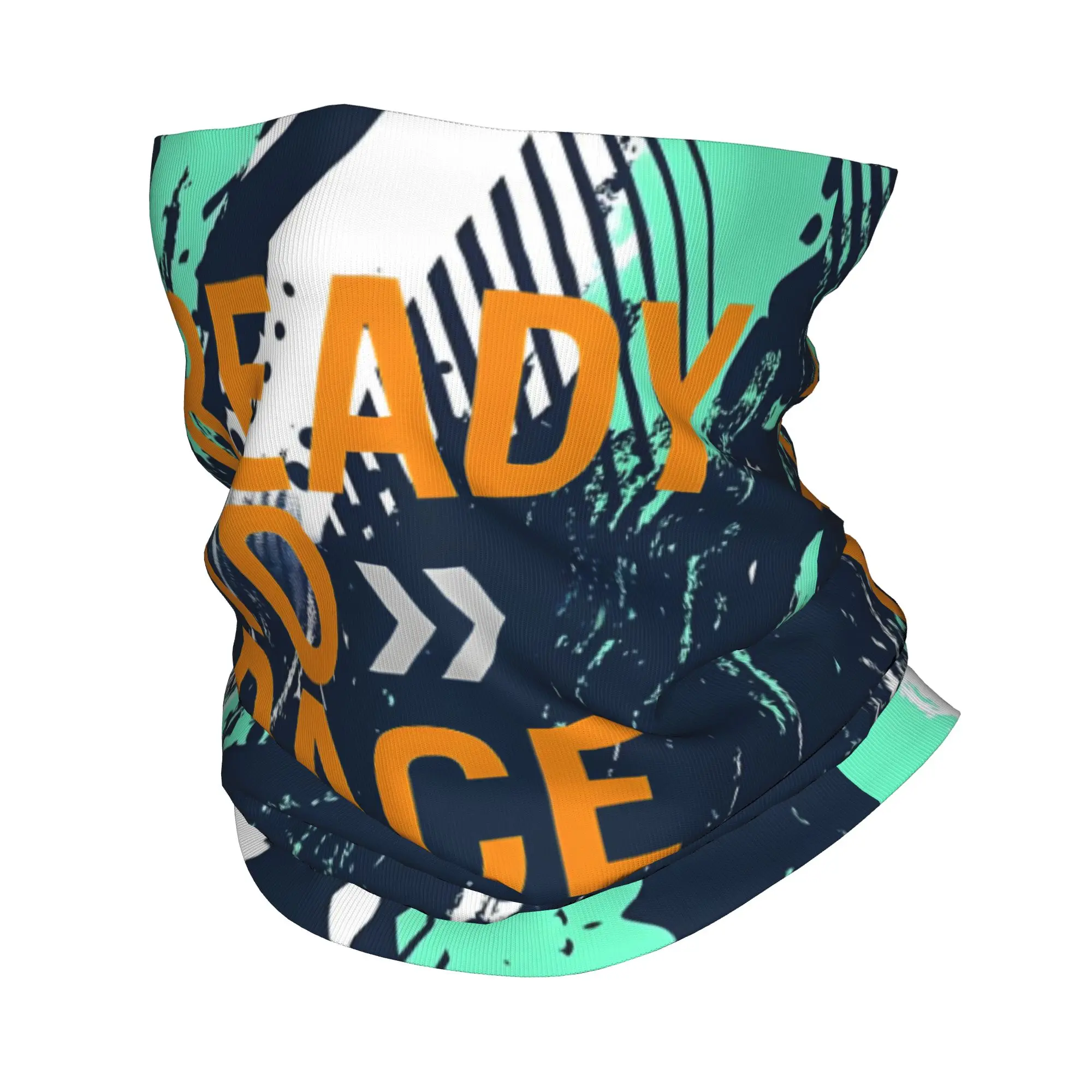 Benutzerdefinierte Ready To Race Logo Halstuch Männer Frauen winddicht Winter Motorrad Reiten Bandana Schal zum Radfahren