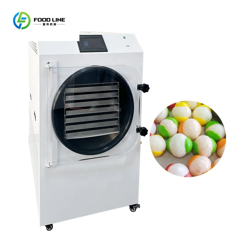 30 كجم/دفعة 2.5m2 كبير فراغ التسامي مجفف بالتجميد الغذاء الحلوى الفاكهة الخضار آلة تجميد 30 كجم للاستخدام المنزلي