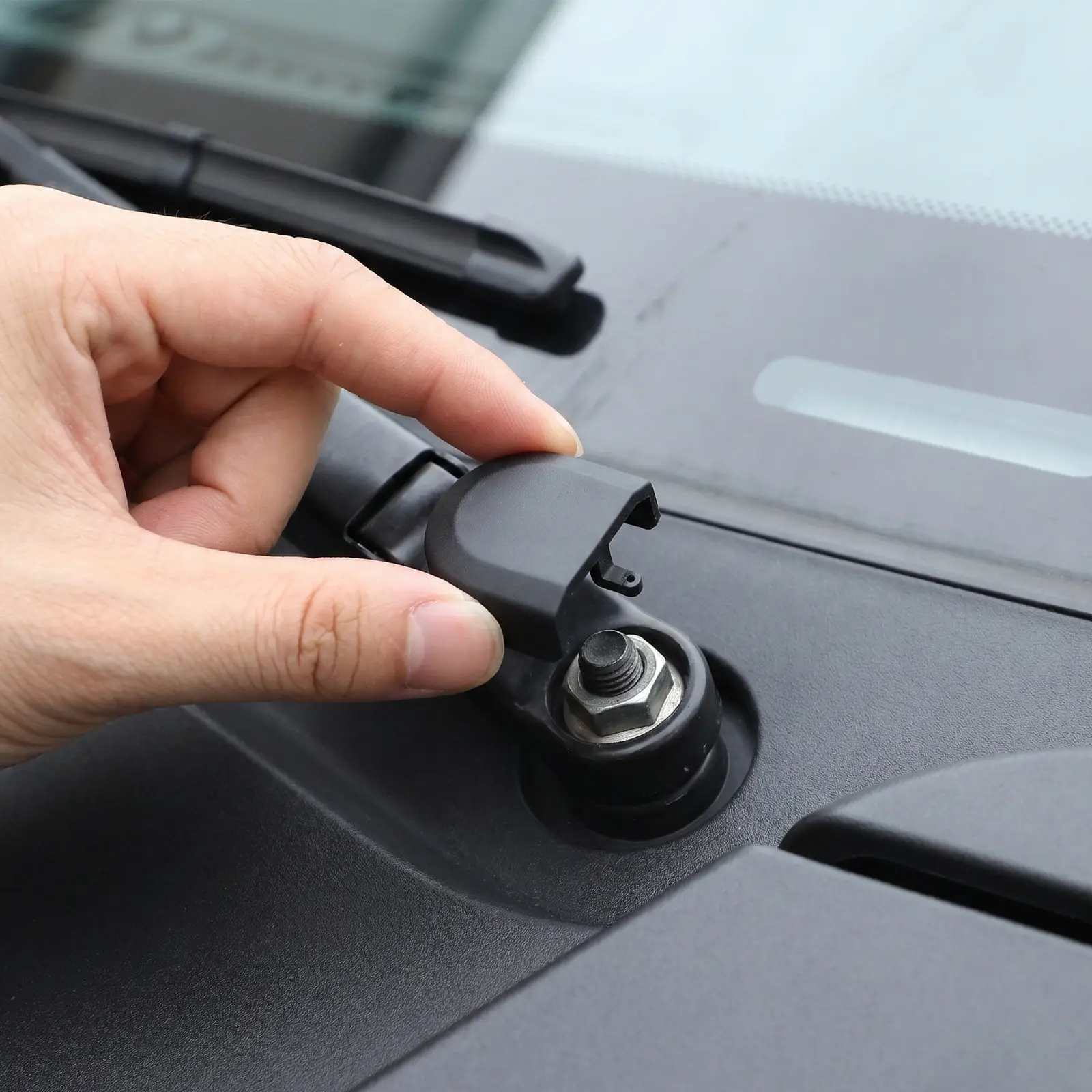 Windshield Wiper Arm Nut Cover Replacement Compatible for Honda Civic 2006-2011 76601- -A01 Rustproof Front Wiper Bolt Cap