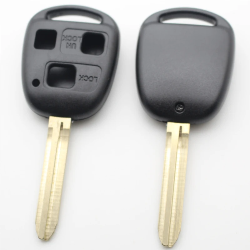 

FLYBETTTER OEM 3Button Replacement Key Case Transponder Key Shell Fob For Toyota Yaris Avensis Camry TOY43 Blade