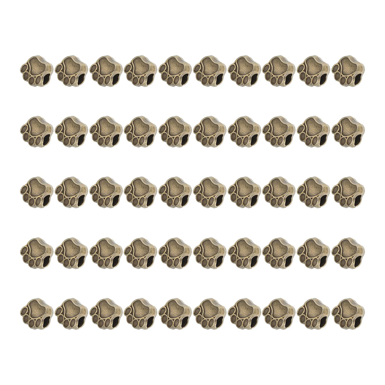 

50 Pcs Retro Zinc Alloy Jewelry Accessories Spacer Beads for Bracelets Making Scattered