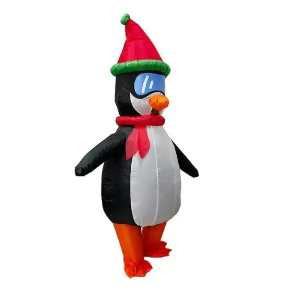 زي البطريق القابل للنفخ للبالغين ، فستان التميمة ، أزياء تنكرية لحفلة الهالوين ، بدلات للرجال والنساء ، الأولاد والبنات