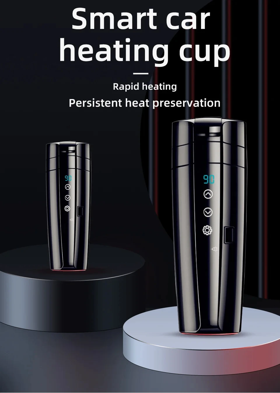 Car Heating Cup Electric Hot Water Cup Smart Cup Heater Kitchen Appliances Household Appliances