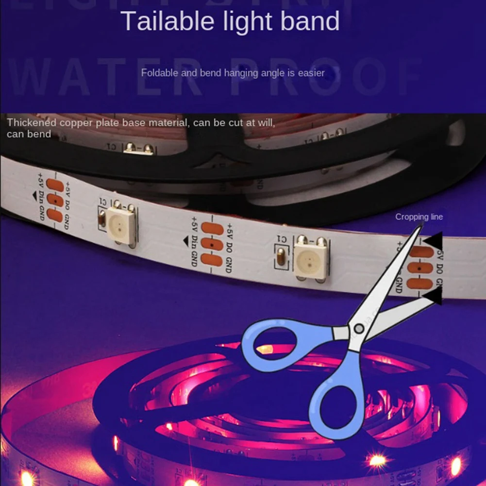 

Smart Ambient TV Led Backlight -Compatible 2.0 Device Sync Box RGB Light Strip Kit For TV Video PS4/ US-Plug Easy To Use