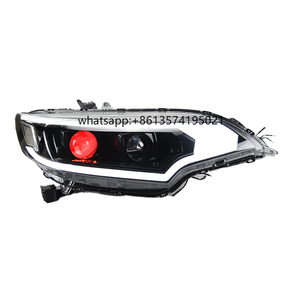 

Car Front Lamps for Honda Fit GK5 2014-2020 LED Auto Headlights Assembly Upgrade Demon Eyes Style 2 Projector Lens Accessories