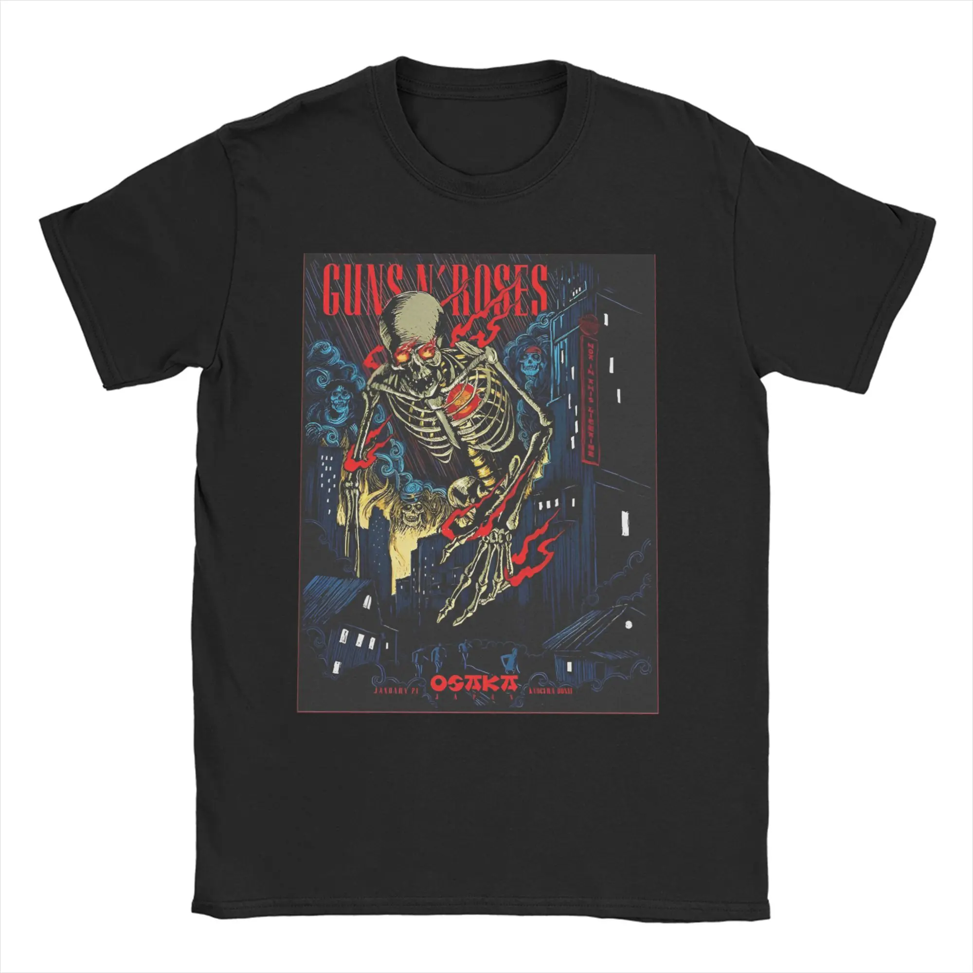 

Футболка Harajuku Summer Guns N 'Новинка футболки Розовая музыка хлопковая футболка для мужчин Y2K Ретро дешевые футболки с короткими рукавами и принтом