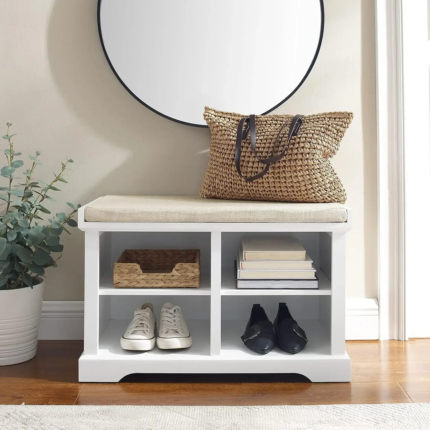 

Crosley Furniture Anderson Entryway Storage Bench, White