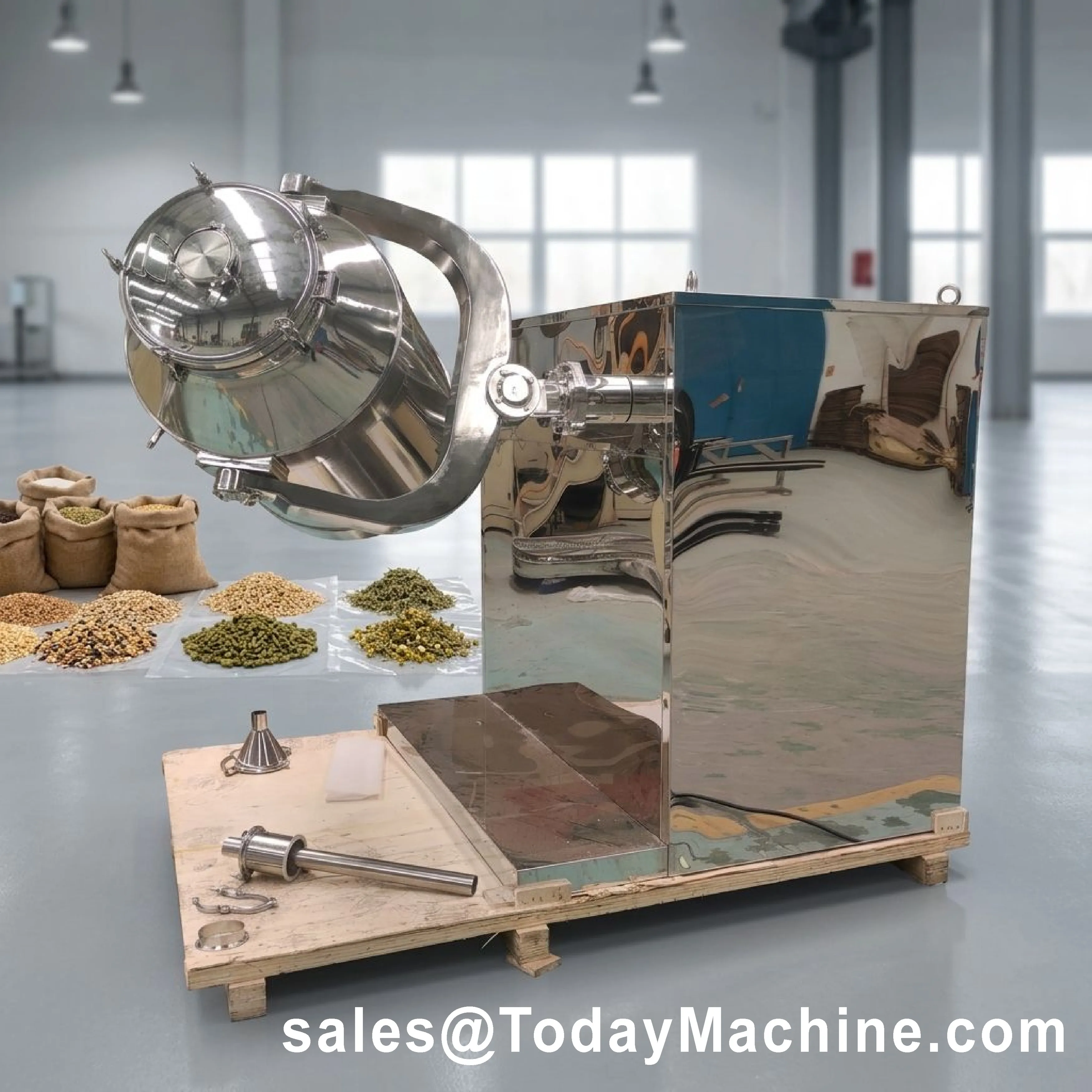 Intelligent High Efficiency 3D Motion Blender for Chemical Additive and Industrial Powder Mixing