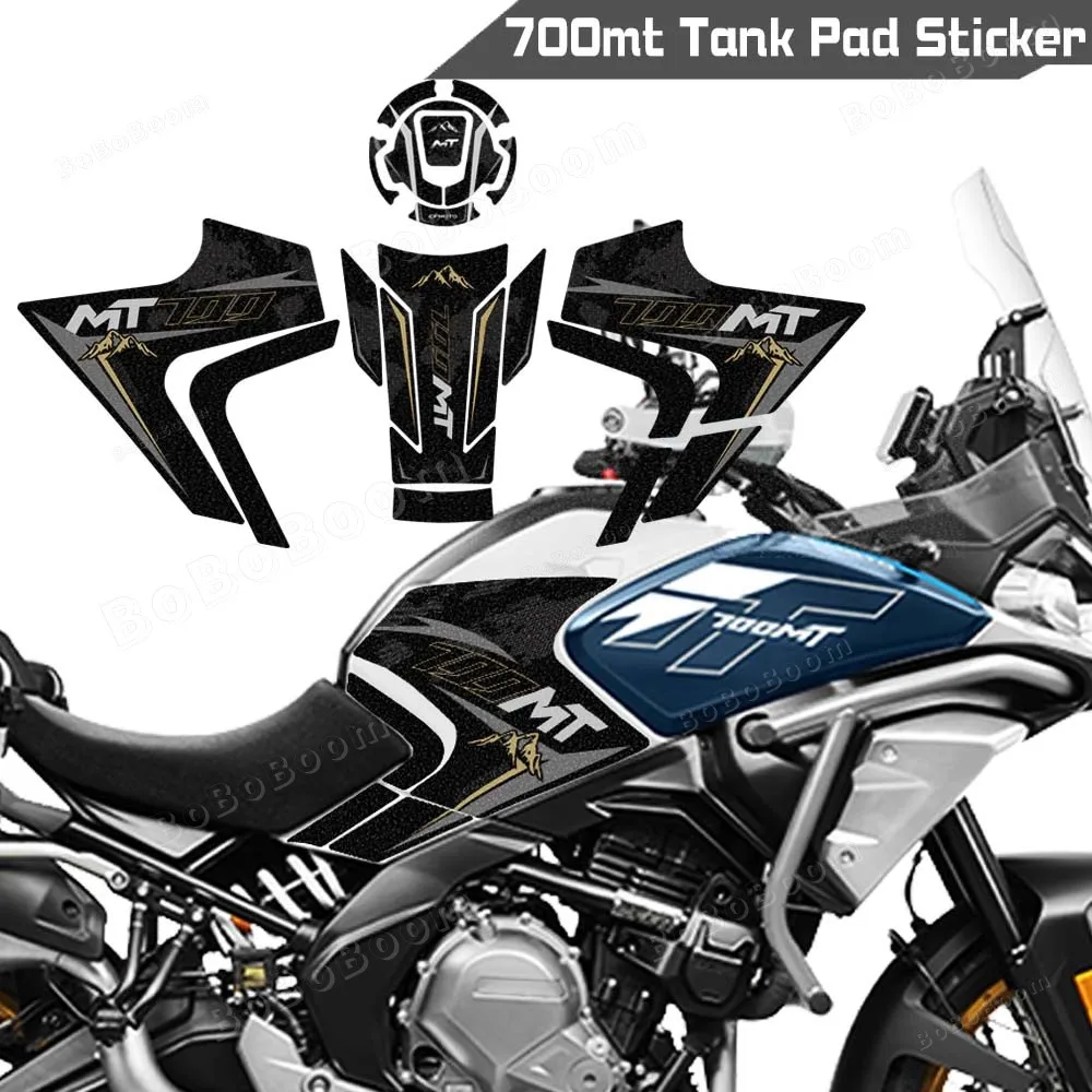 

For CF Moto 700MT 700mt 2023-2025 Motorcycle Fuel Tank Kit Sticker Motocross Protector Traction Pad Frosted Decals Waterproof