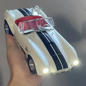 1:24 福特 Shelby Cobra 427 Roadster 1965 S/C 合金金屬壓鑄模型 經典老爺車 桌面擺飾 裝飾品 禮物 男孩 10 最佳銷售 福特壓鑄模型 - №5