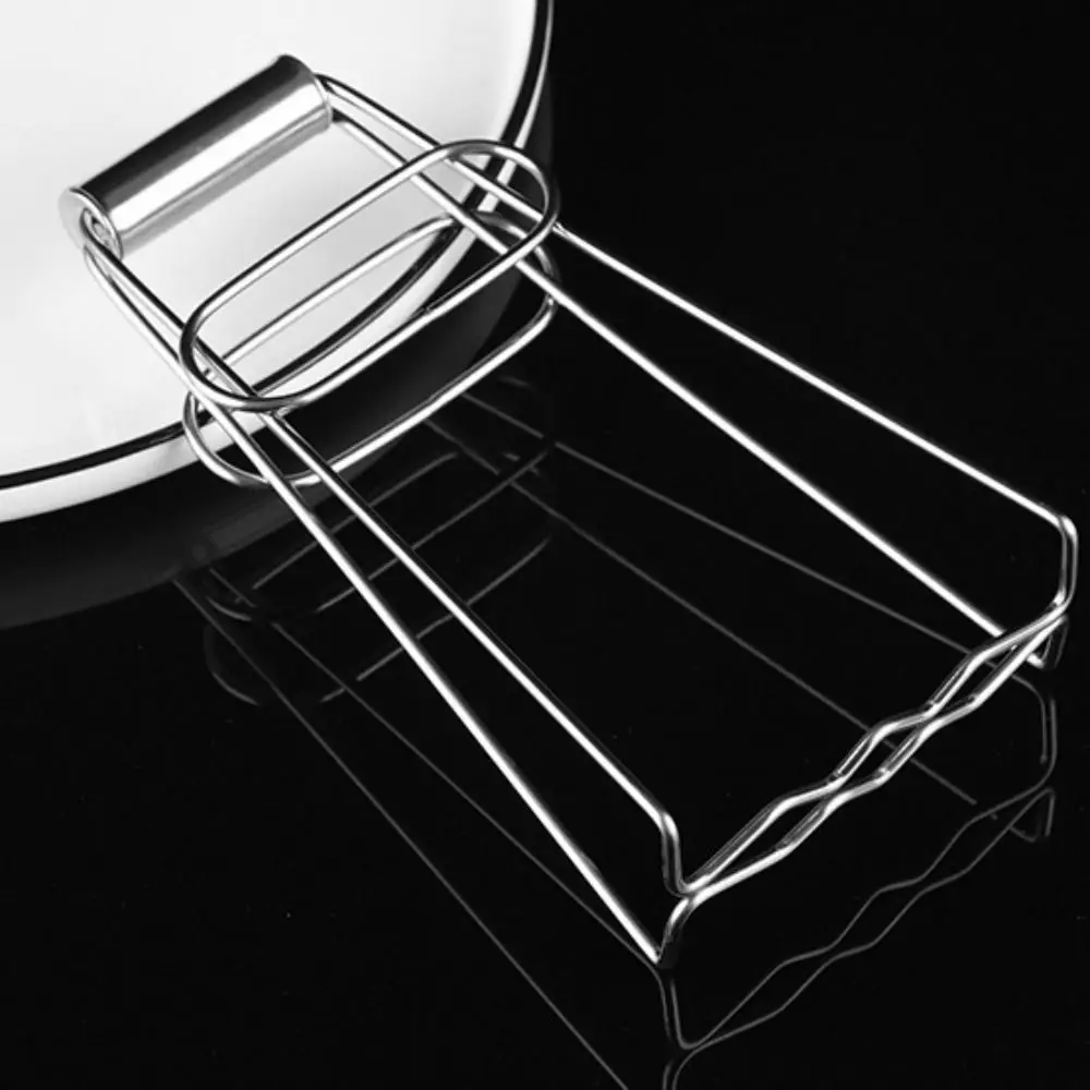 Stainless Steel Foldable Hot Dish Plate Bowl Clip Pots Gripper Crockery Holder Clamp Tongs Claw Holder Lifting Kitchen Tools