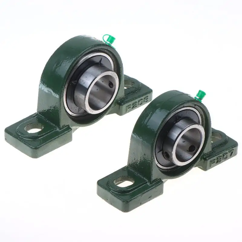 Two-Bolt Ball Mounted Self-Aligning Pillow Block Bearing Bore Housing for Automotive Manufacturing Lines view 3